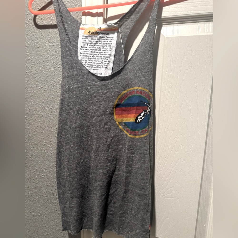Aviator Nation tank top cotton